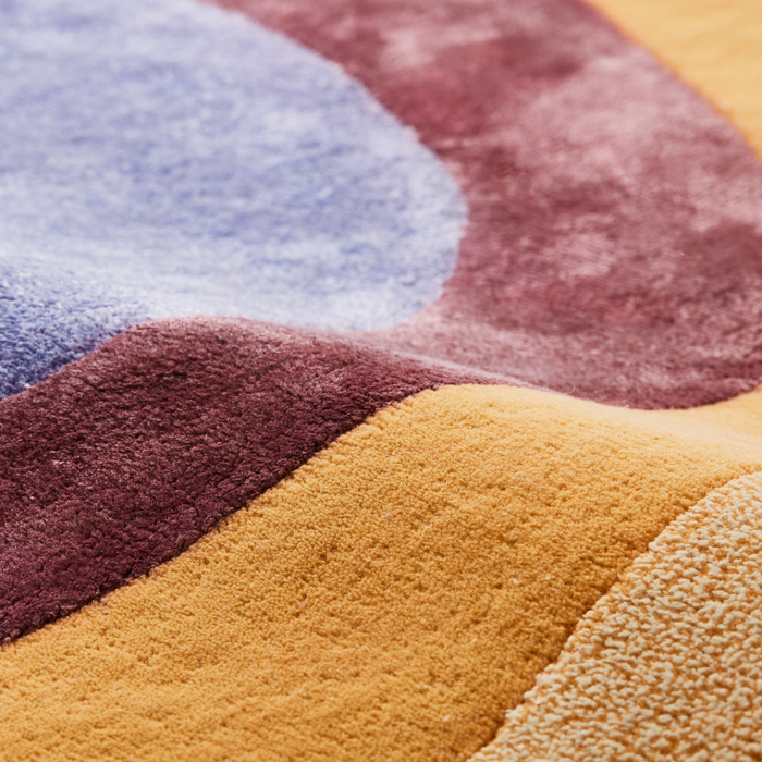 Carpe Diem｜Hand Tufted Rug -Carta-(オレンジ)  140×200