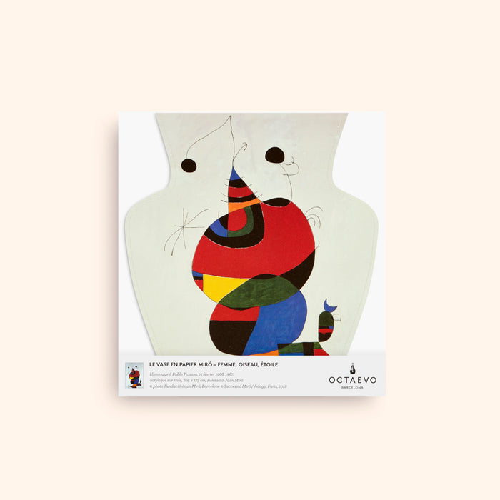 OCTAEVO｜PAPER VASE MIRO (FEMME, OISEAU, ÉTOLIE)